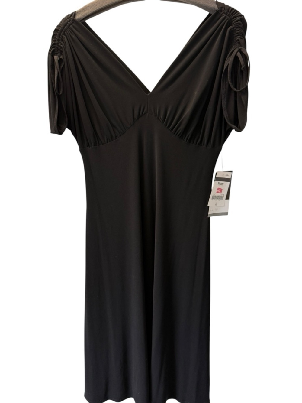 Vintage NWT Scarlett Black Cocktail Dress Size 12 Y2K Deadstock